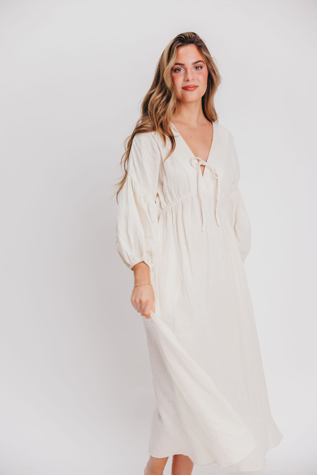 Vestido midi Hunter de gasa