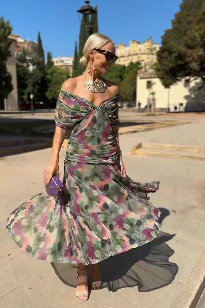 Vestido Estampado Fantasía