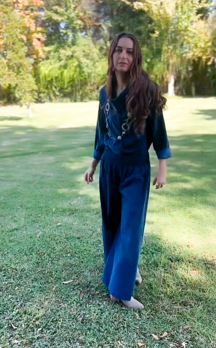 Mono Boho Azul Chic