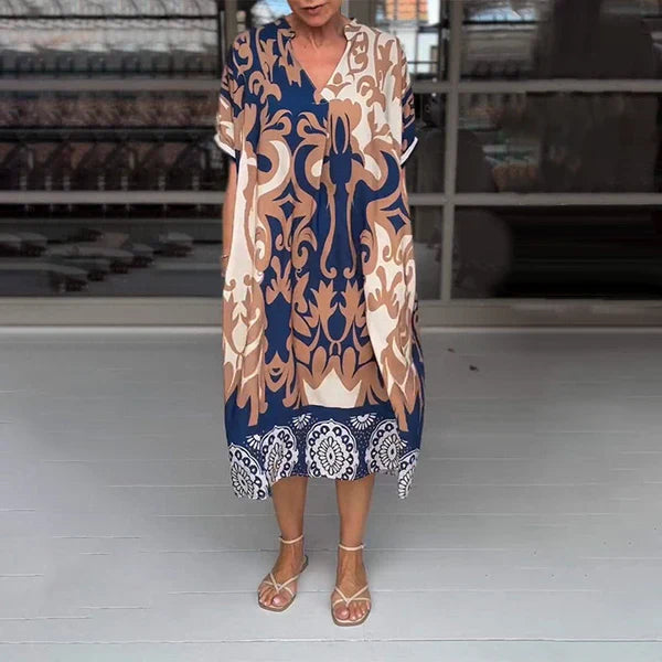 Vestido Alyna Midi Con Estampado