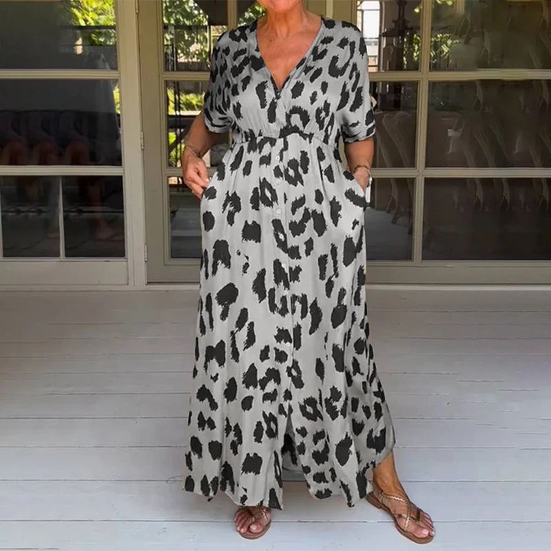 Vestido Estampado De Leopardo