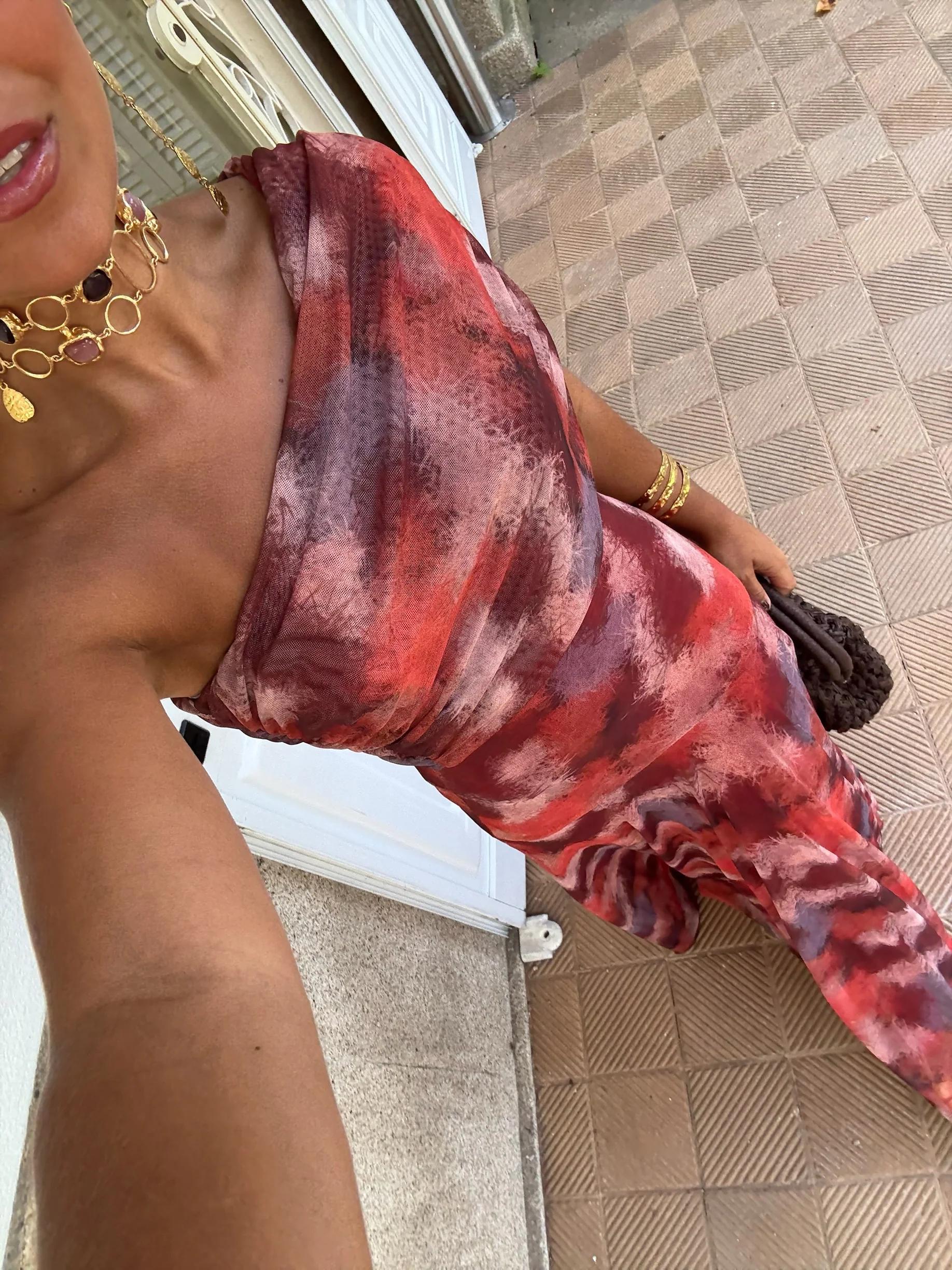 Vestido largo tie dye