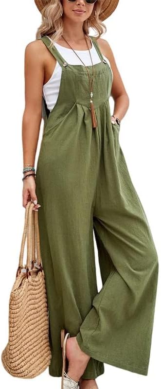 Overol Boho Chic Con Pierna Ancha