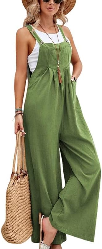 Overol Boho Chic Con Pierna Ancha