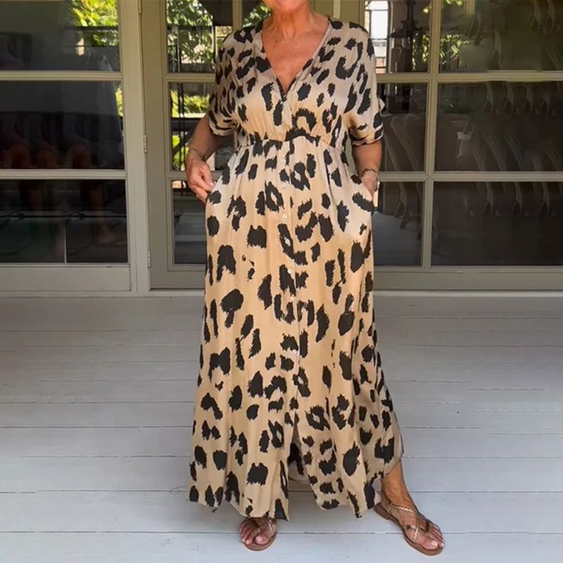 Vestido Estampado De Leopardo
