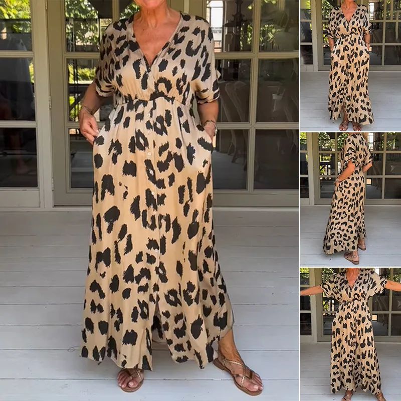 Vestido Estampado De Leopardo