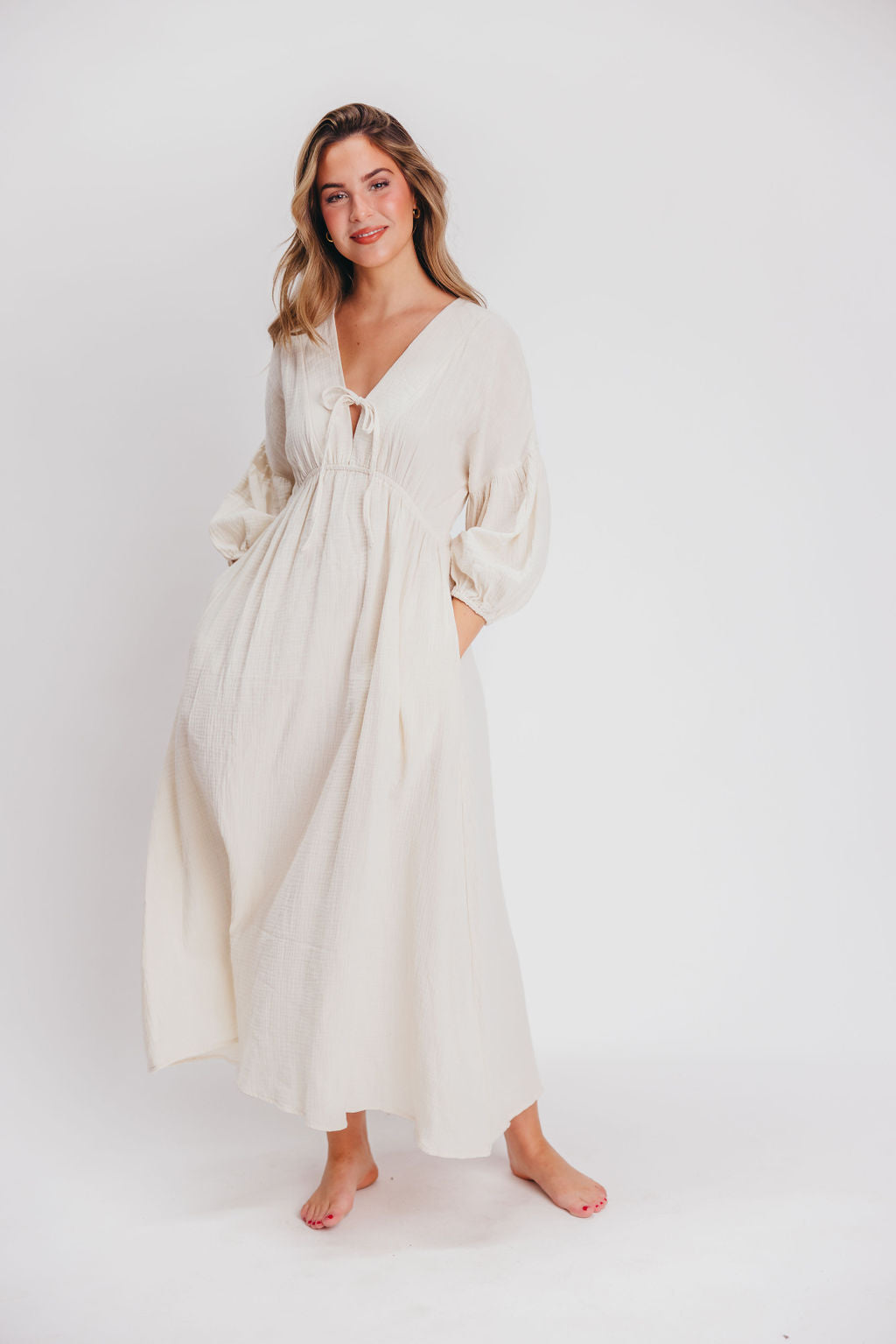 Vestido midi Hunter de gasa