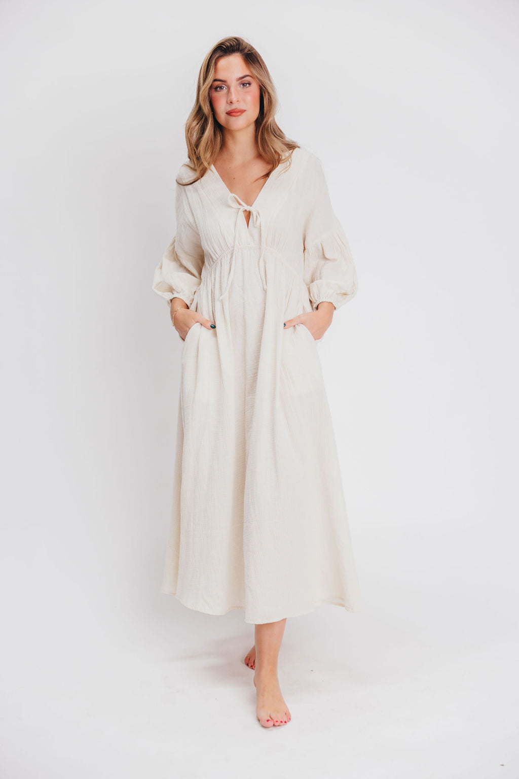 Vestido midi Hunter de gasa
