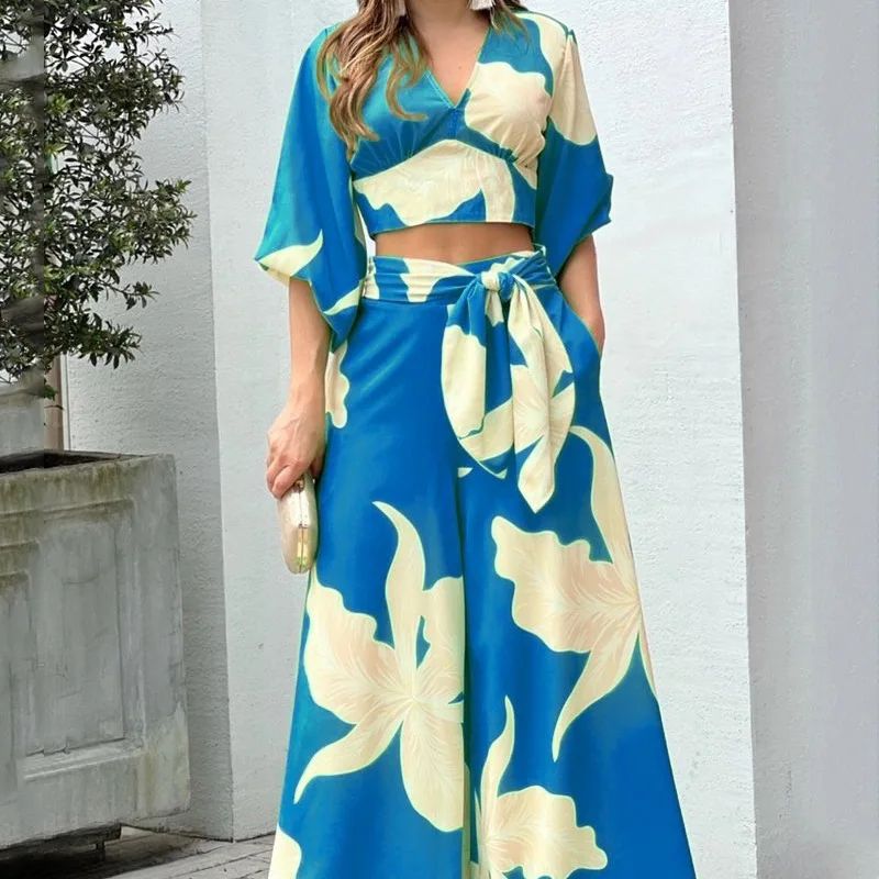 Conjunto De Dos Piezas Floral