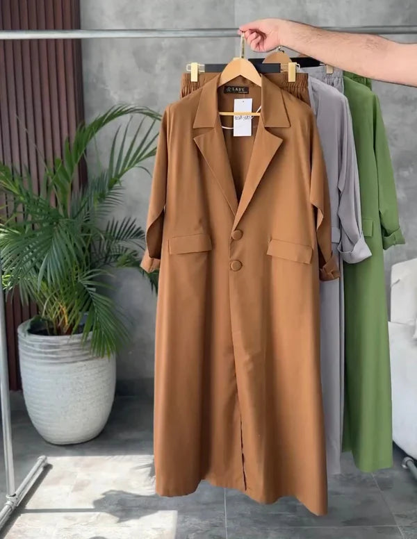 Conjunto Dalia – Camisa Larga y Pantalón