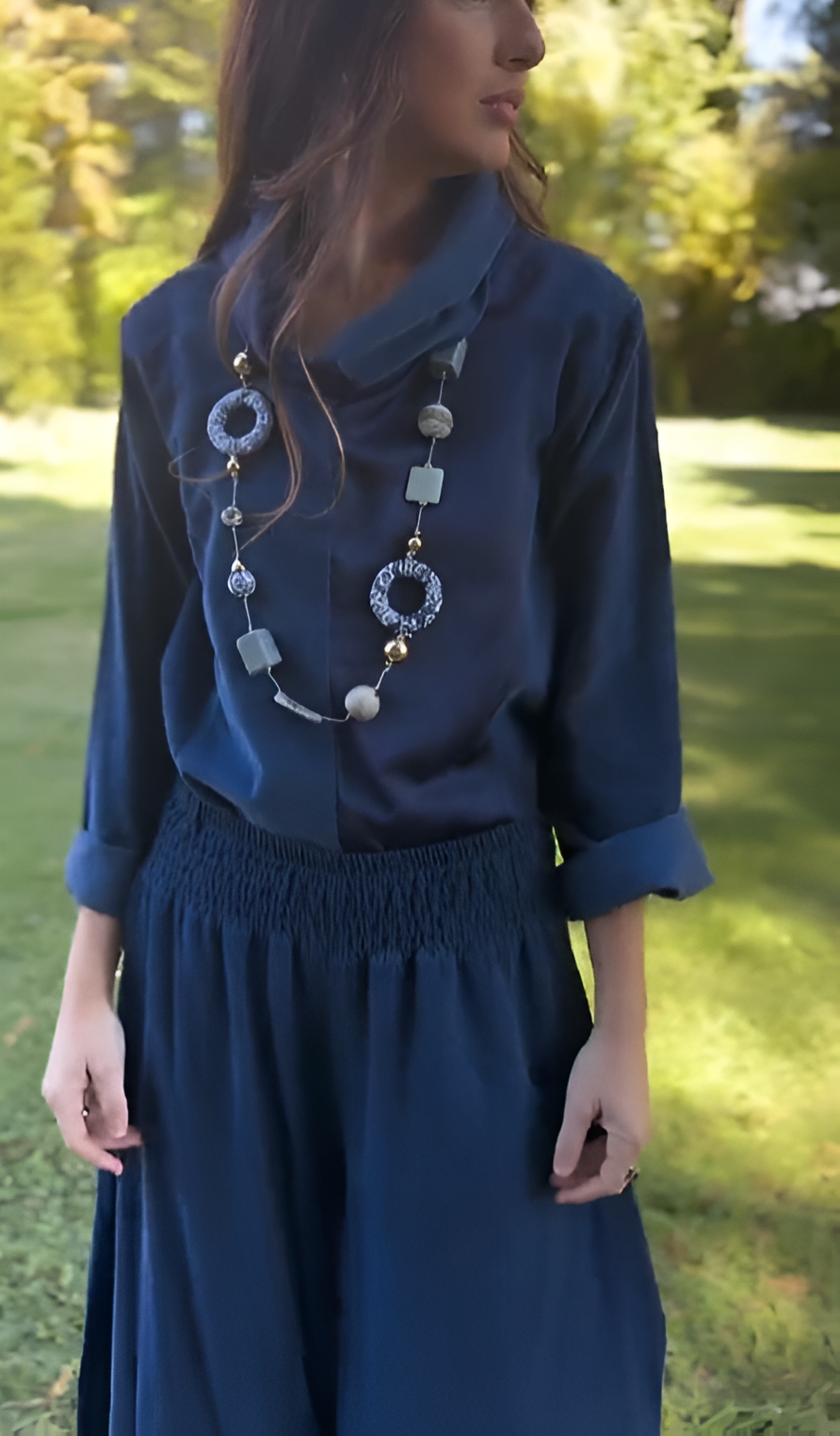 Mono Boho Azul Chic