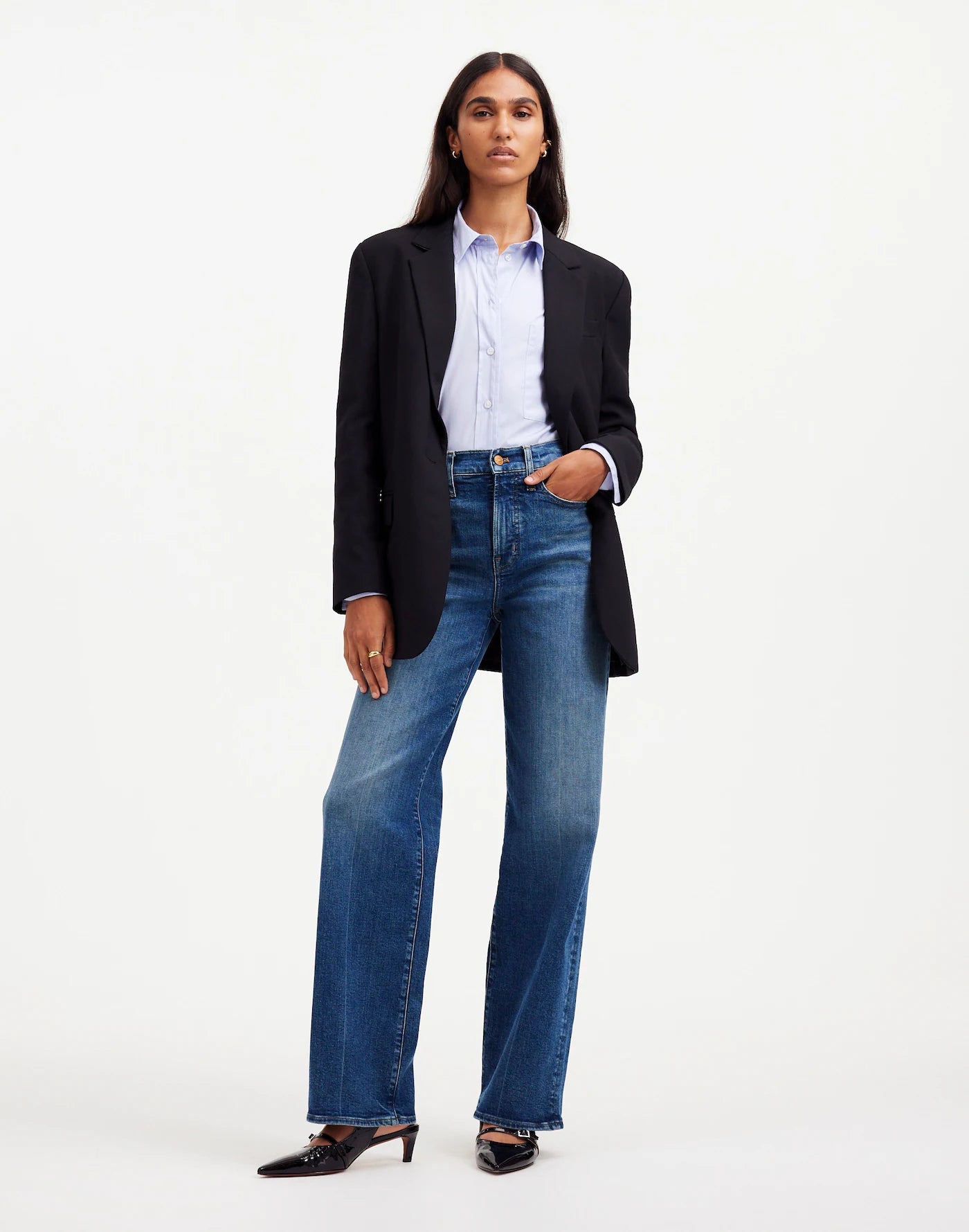 El jean vintage de pierna ancha