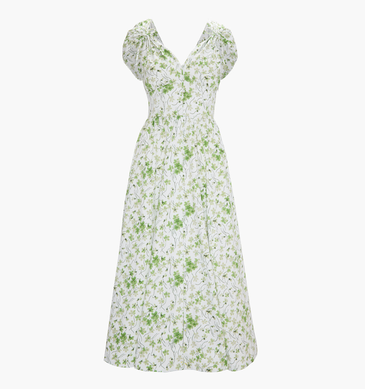 El vestido Lucille - Guisantes verdes