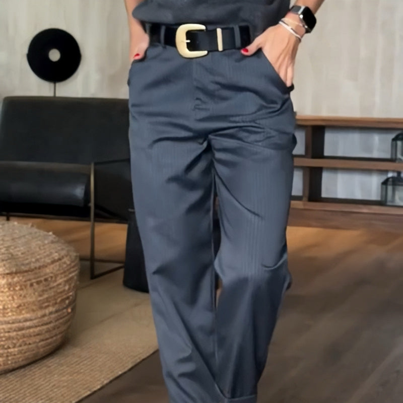 Pantalón blazer recto casual para mujer