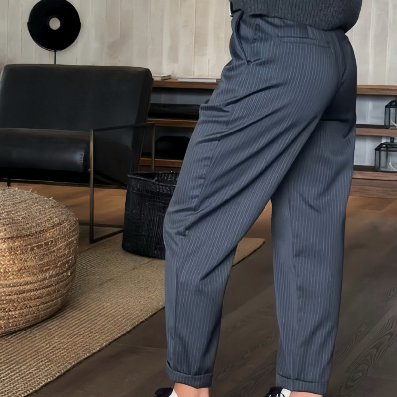 Pantalón blazer recto casual para mujer