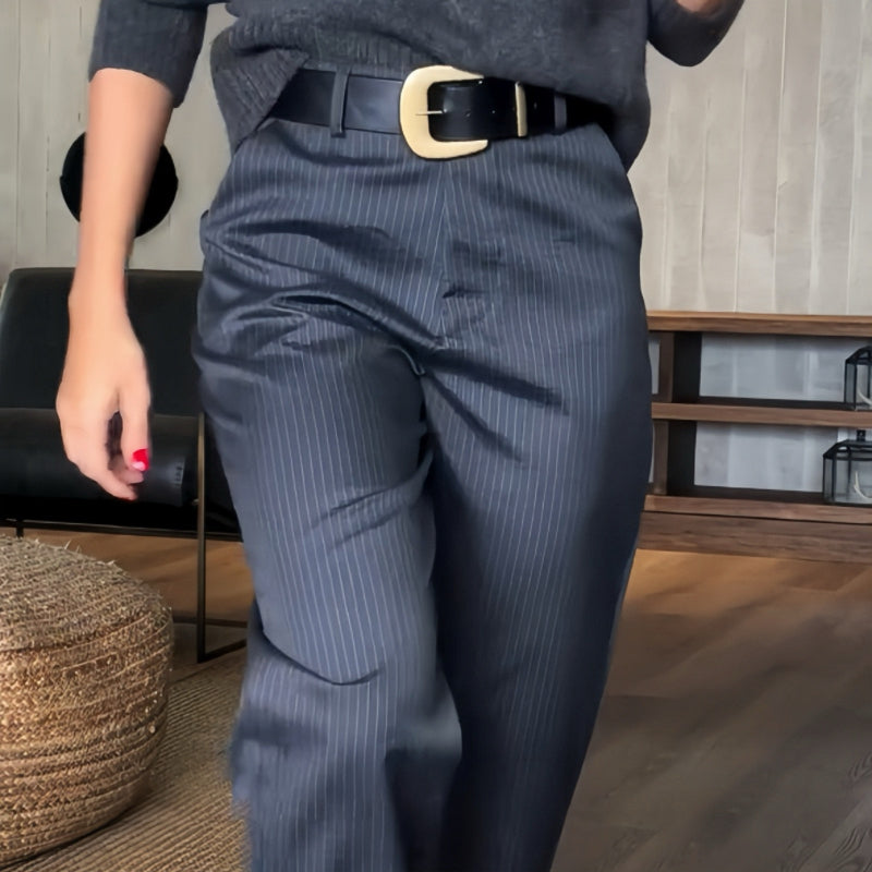 Pantalón blazer recto casual para mujer